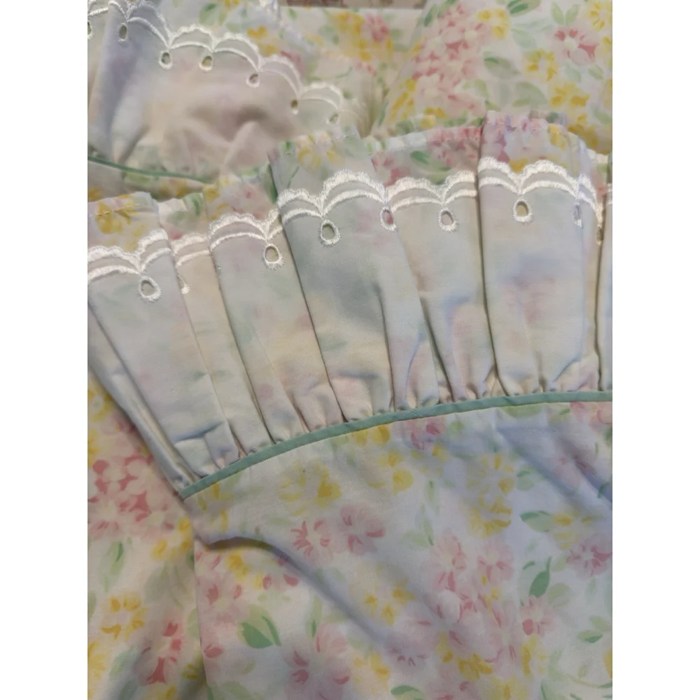 Westpoint Stevens Garden Estates Sarah Twin Sheet Set Pink Floral Eyelet Lace